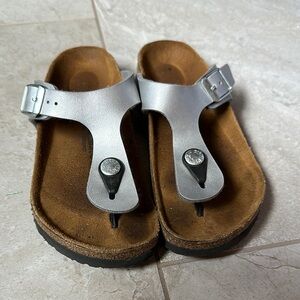 Birkenstock Kids Silver Sandals